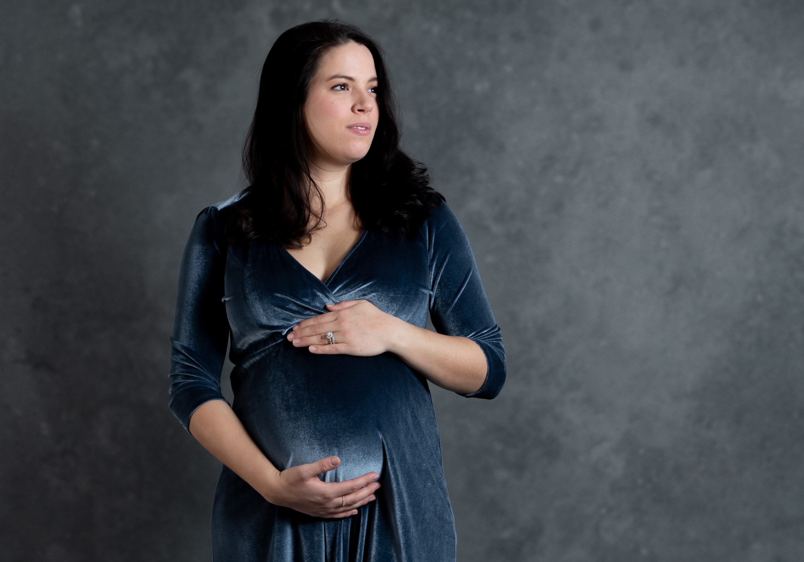 Maternity Photographer with Gowns